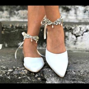 Wedding pointed toe flats